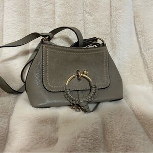 Small See By Chloe Gray Leather Handbag